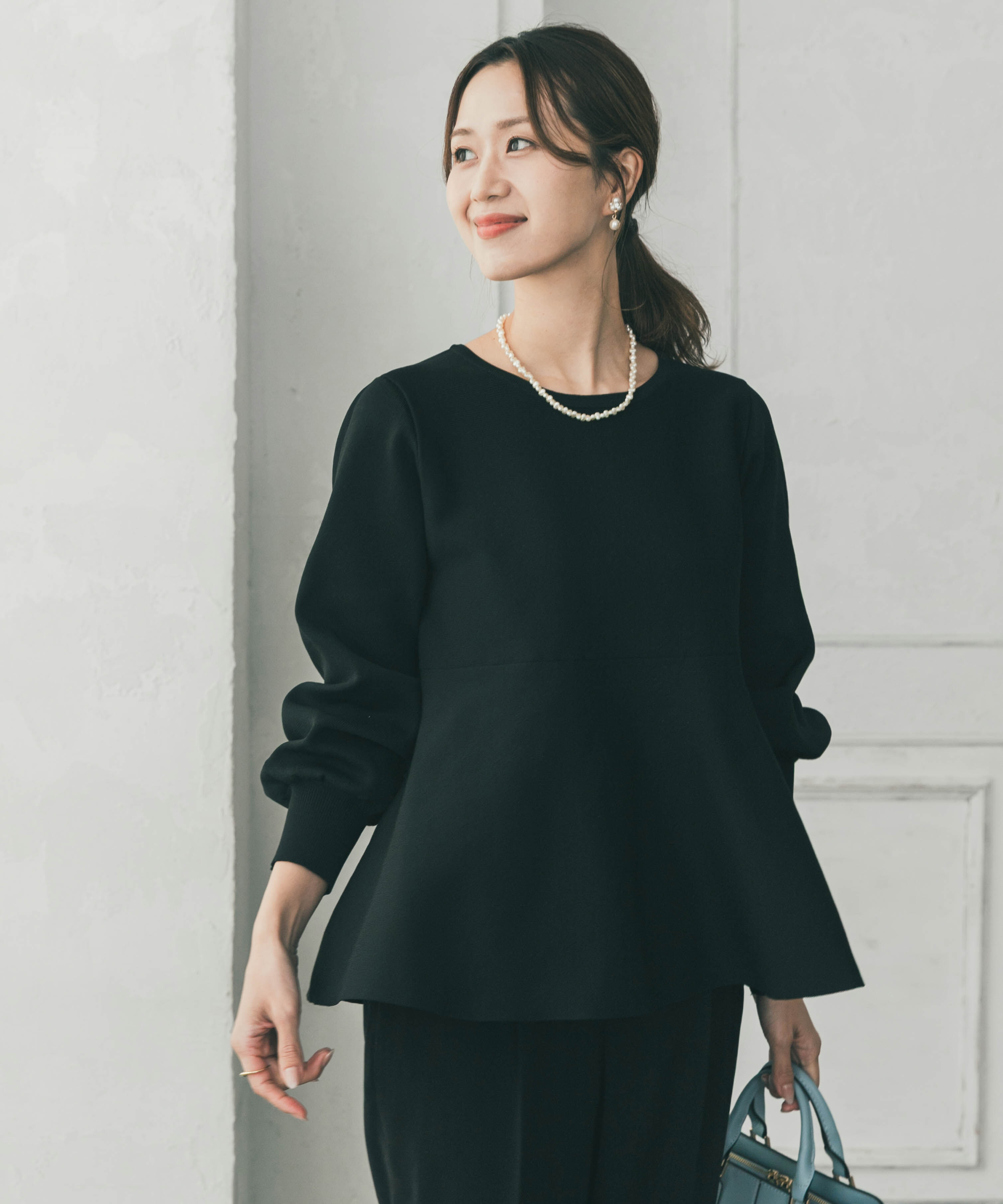 URBAN RESEARCH DOORS「ペプラムKNIT」|ニット・セーター|