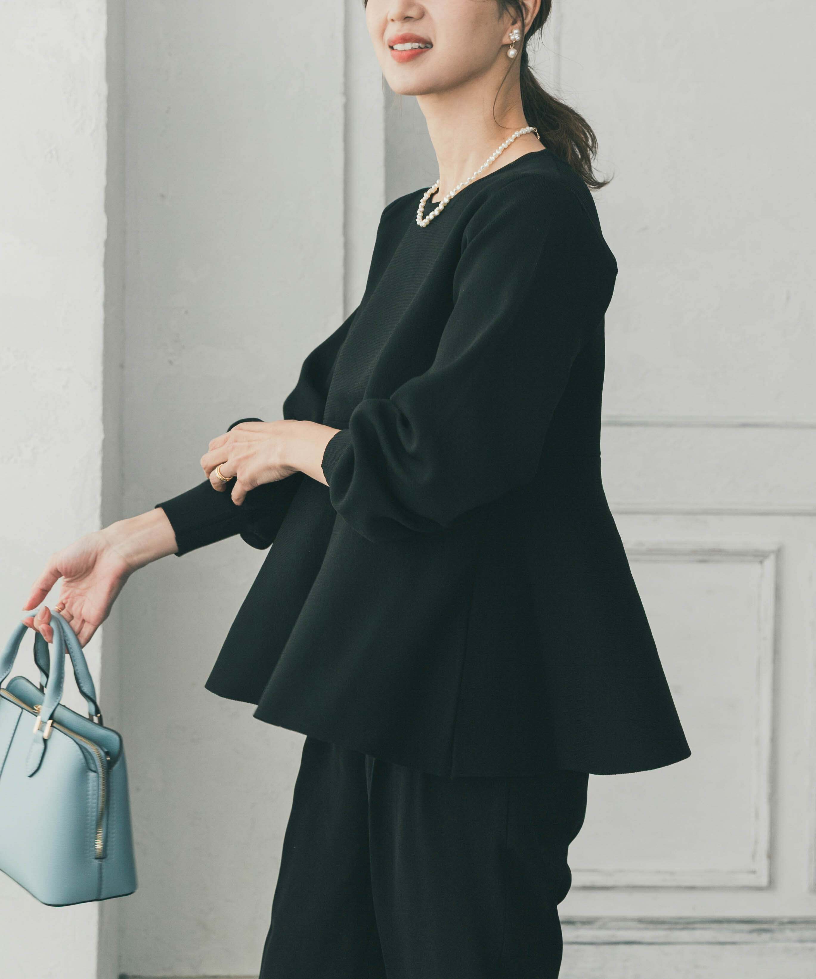 URBAN RESEARCH DOORS「ペプラムKNIT」|ニット・セーター|