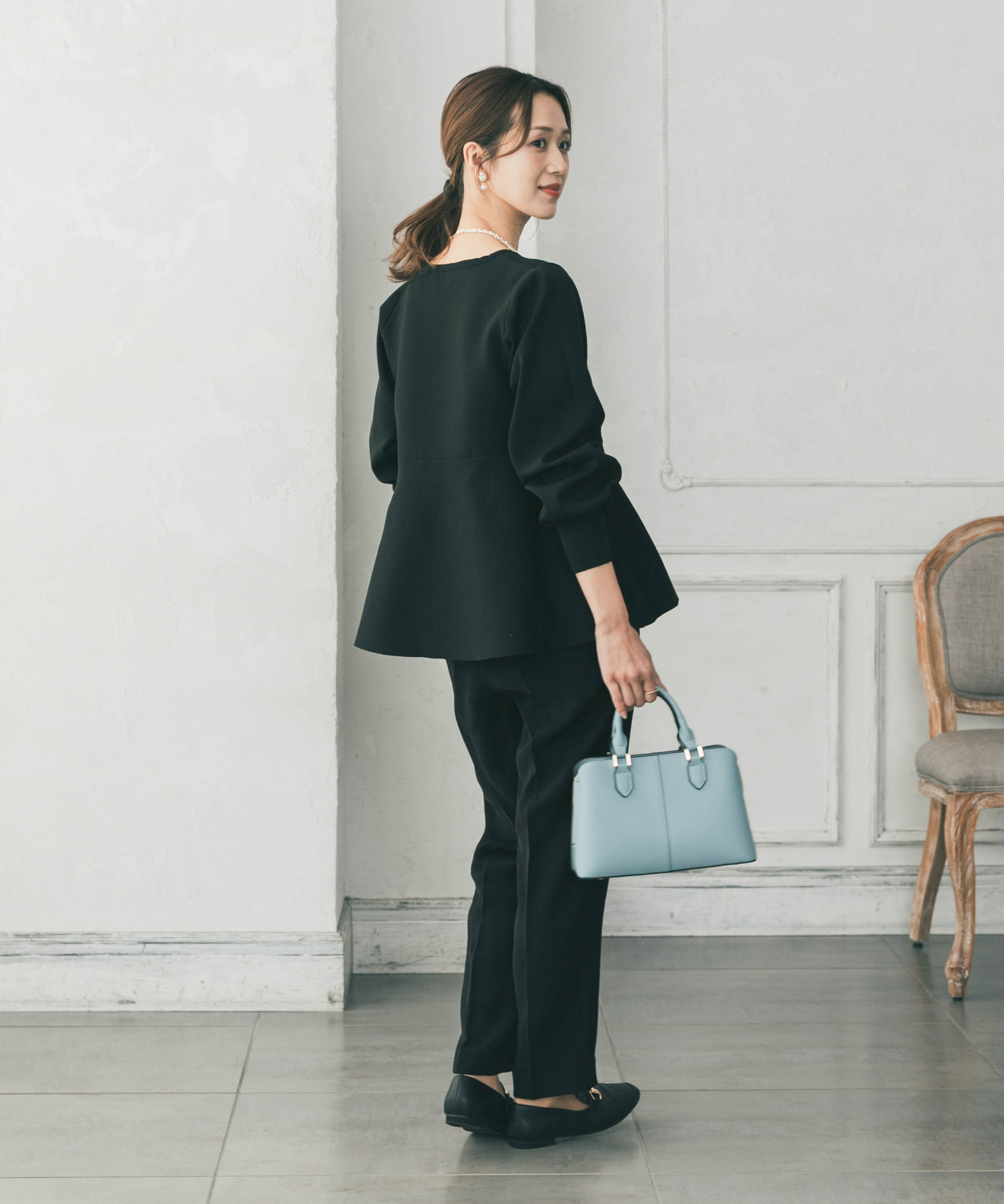 URBAN RESEARCH DOORS「ペプラムKNIT」|ニット・セーター|