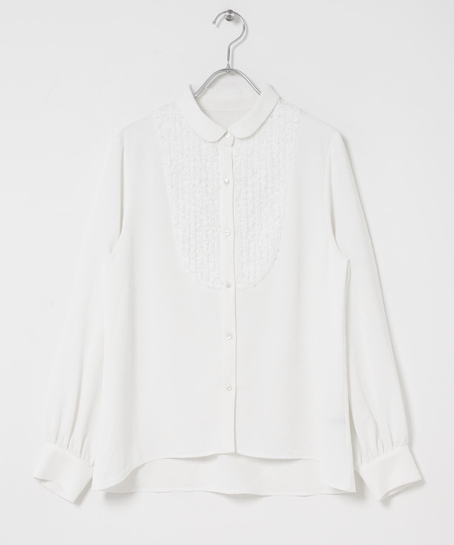 URBAN RESEARCH ROSSO「『WEB/一部店舗限定』フロントレース切替ブラウス」|シャツ・ブラウス|