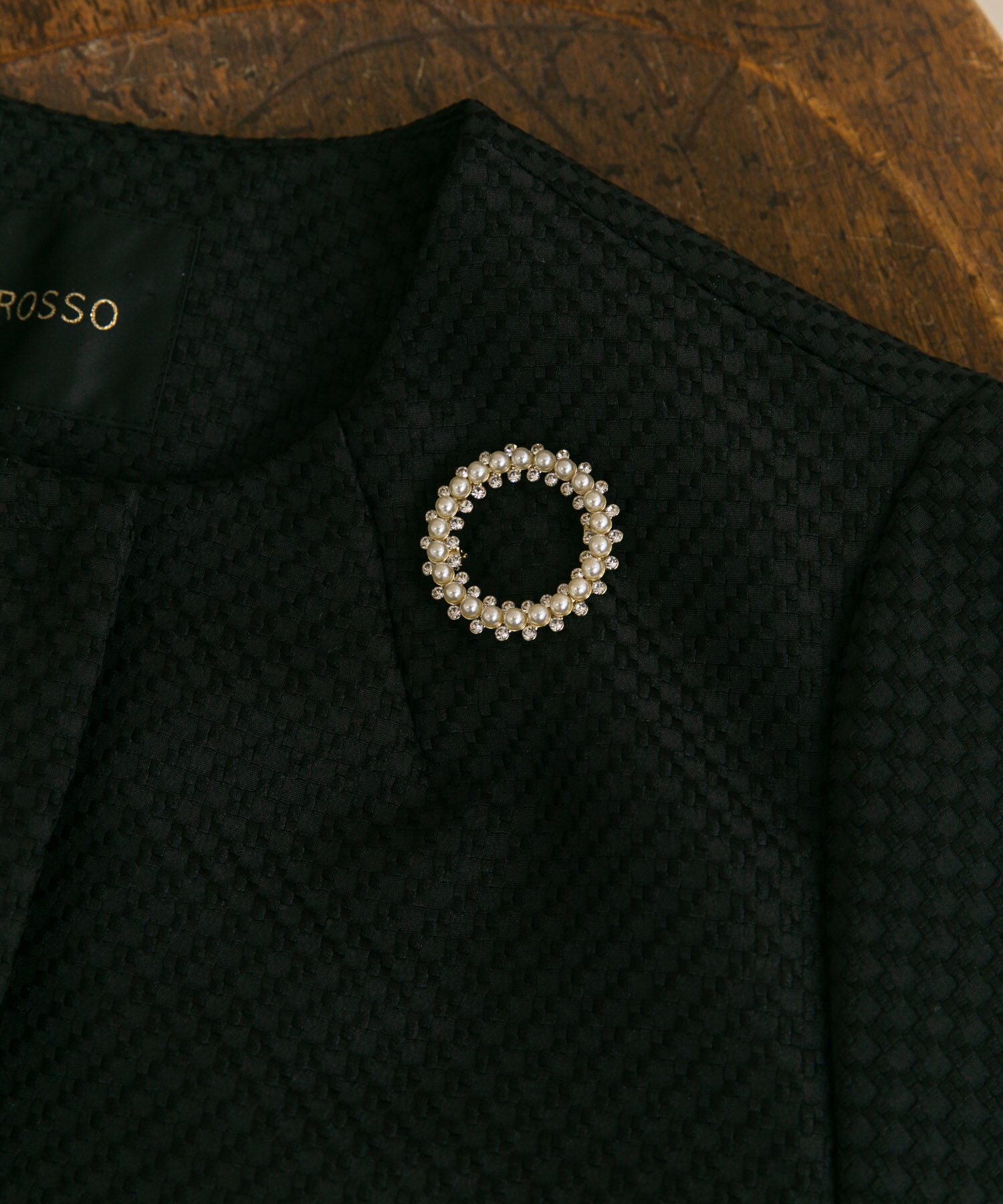 URBAN RESEARCH ROSSO「『WEB限定』パールビジューサークルブローチ」|ブローチ・コサージュ|