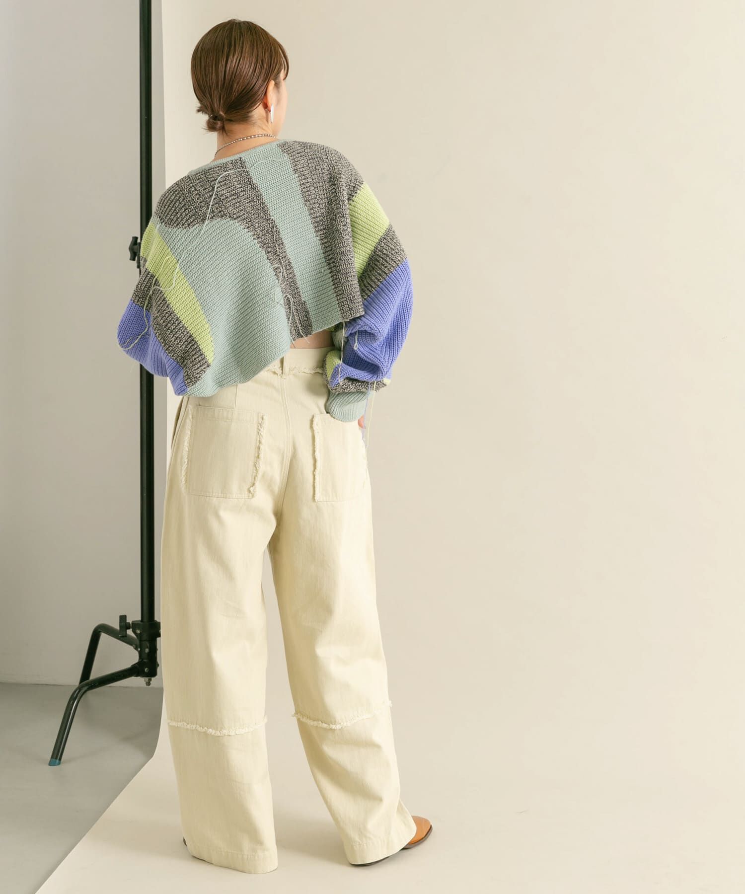  「『2サイズ展開』フリンジストレートパンツ」|その他|