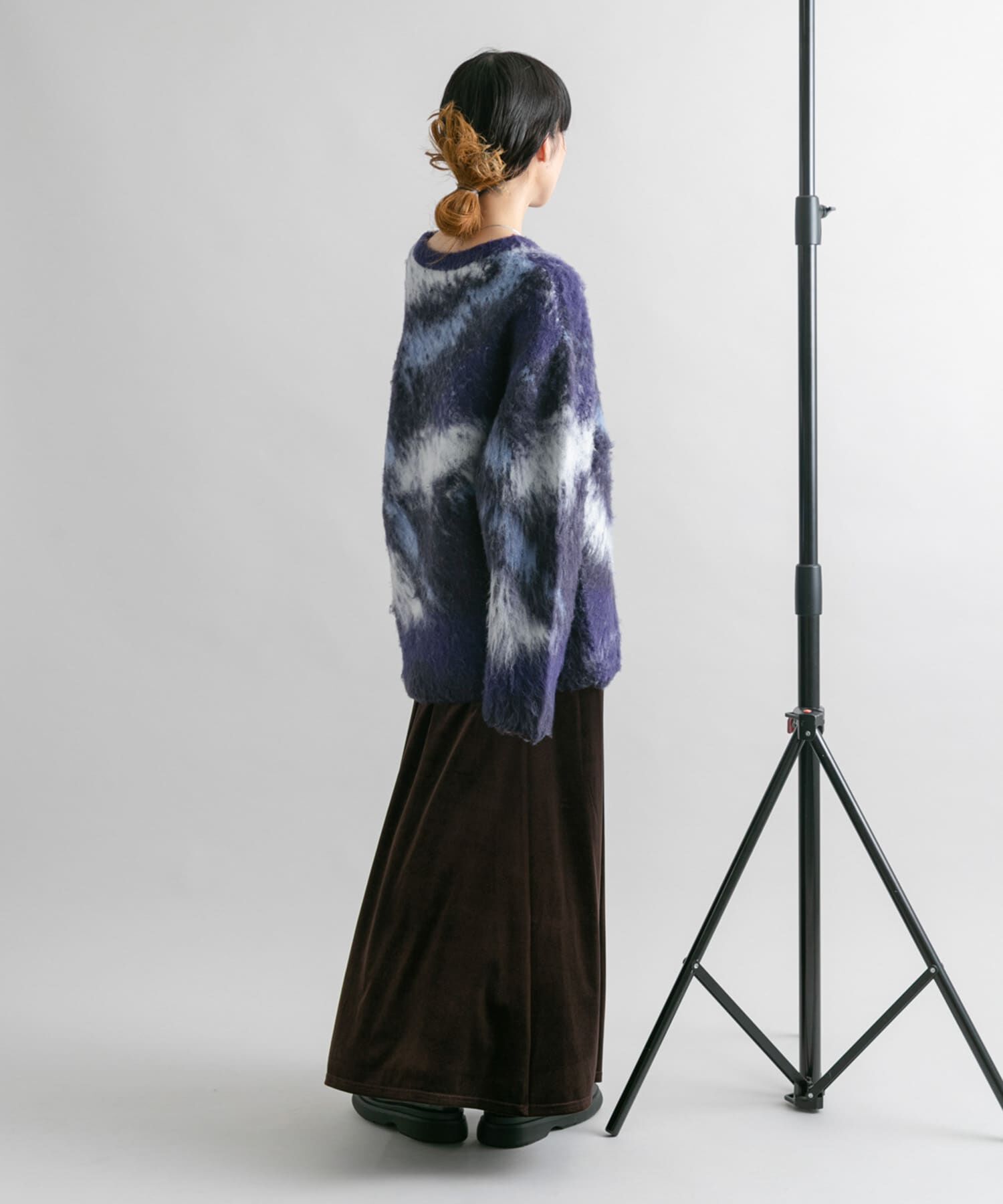  「セミフレアベロアスカート」|スカート|