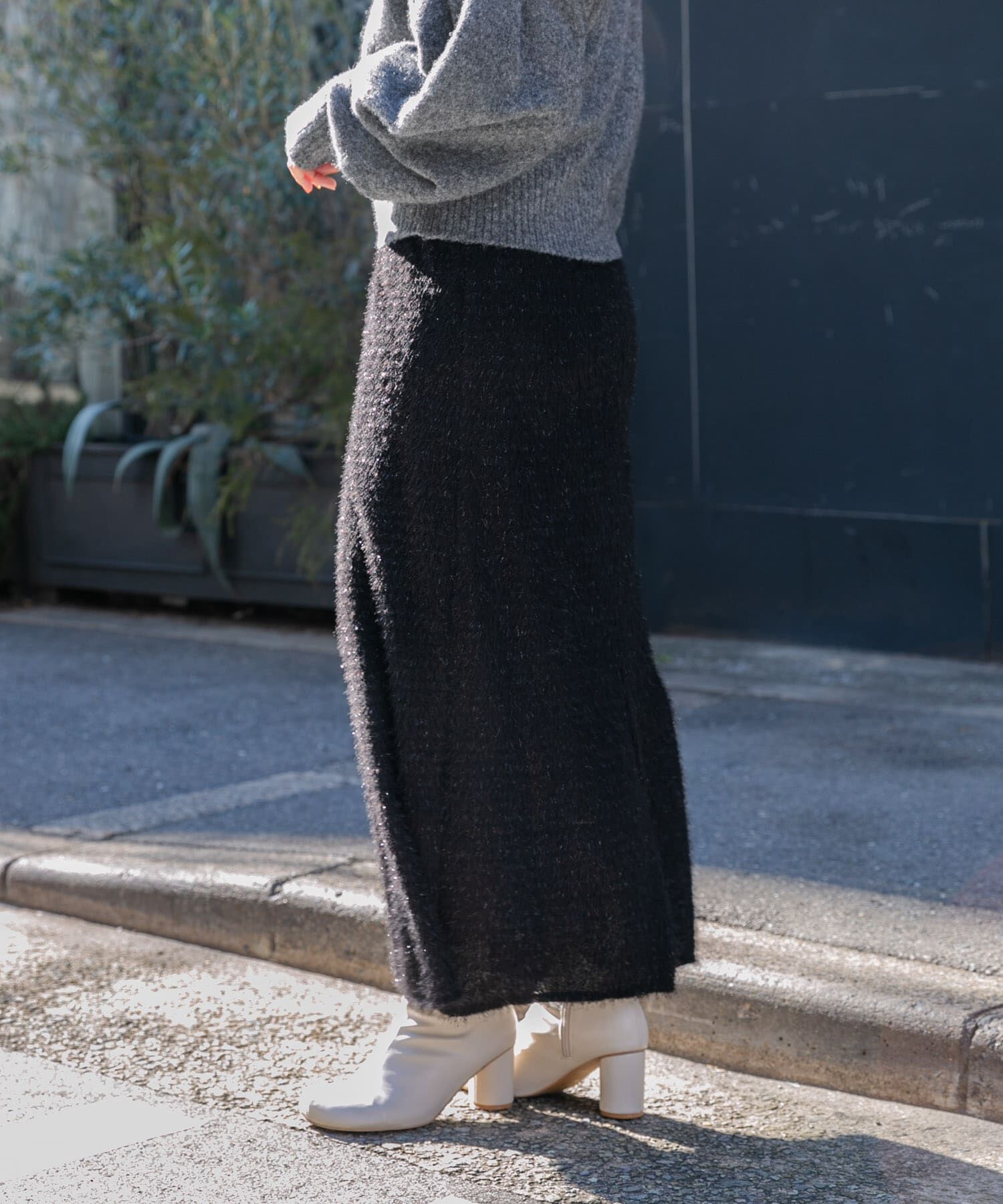  「ラメフェザースカート」|スカート|