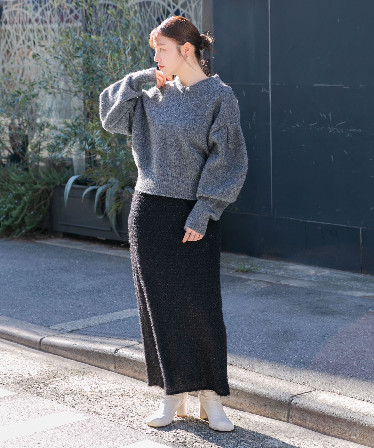  「ラメフェザースカート」|スカート|