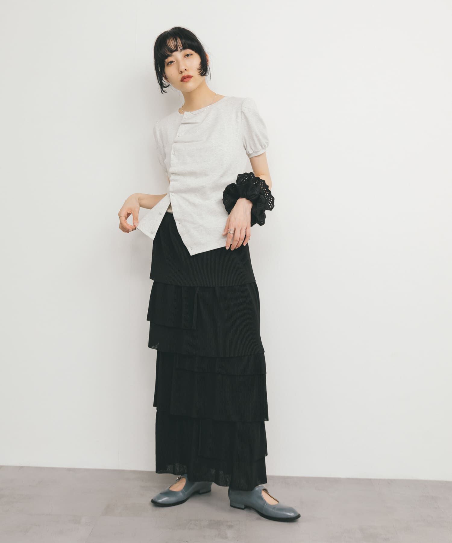  「アシメトリーデザインカットソー」|Tシャツ・カットソー|