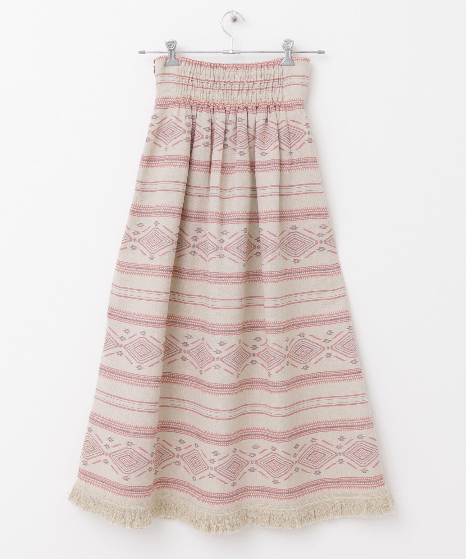  「エスニック柄ボリュームスカート」|スカート|