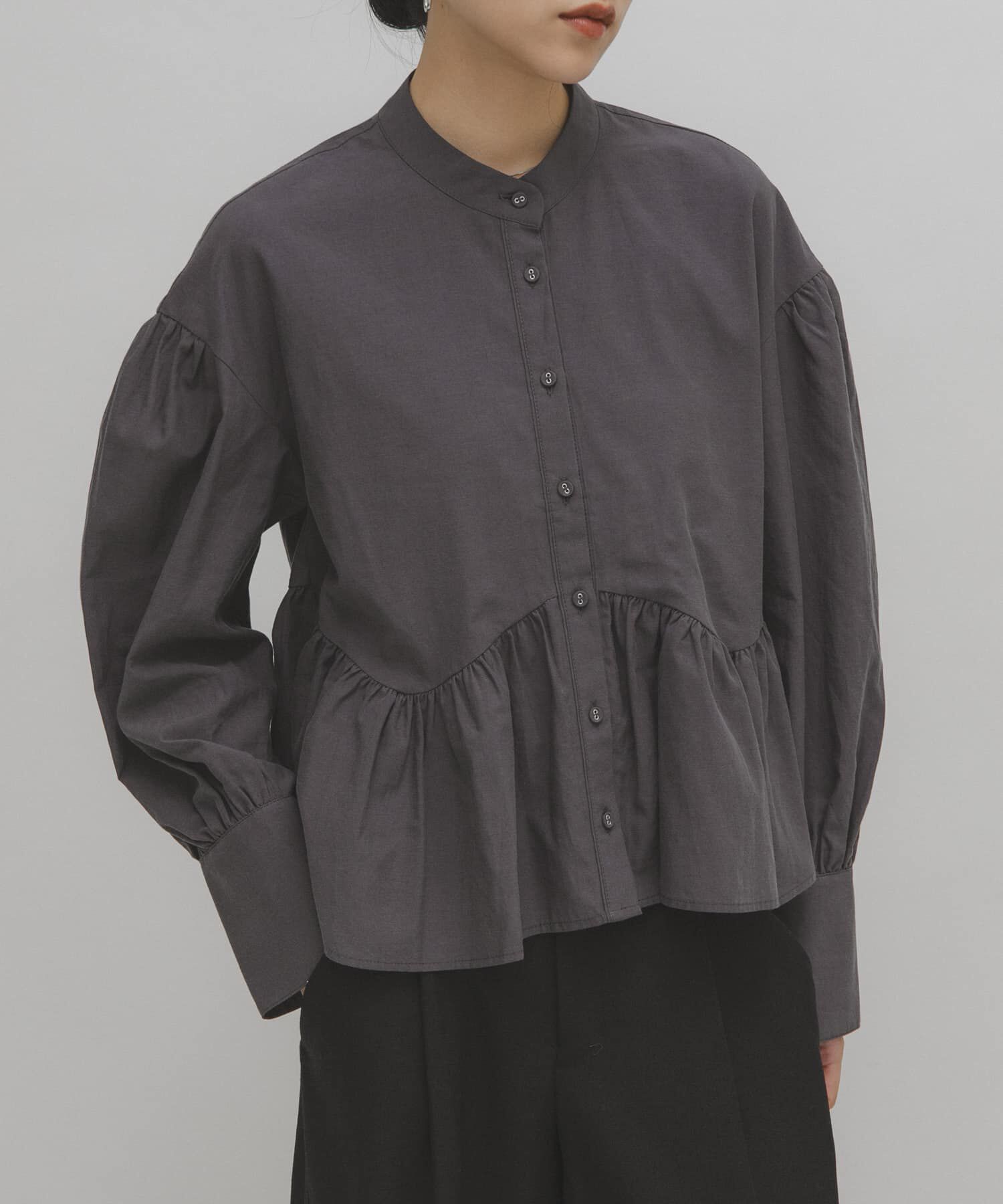  「アシンメトリースイッチングブラウス」|シャツ・ブラウス|