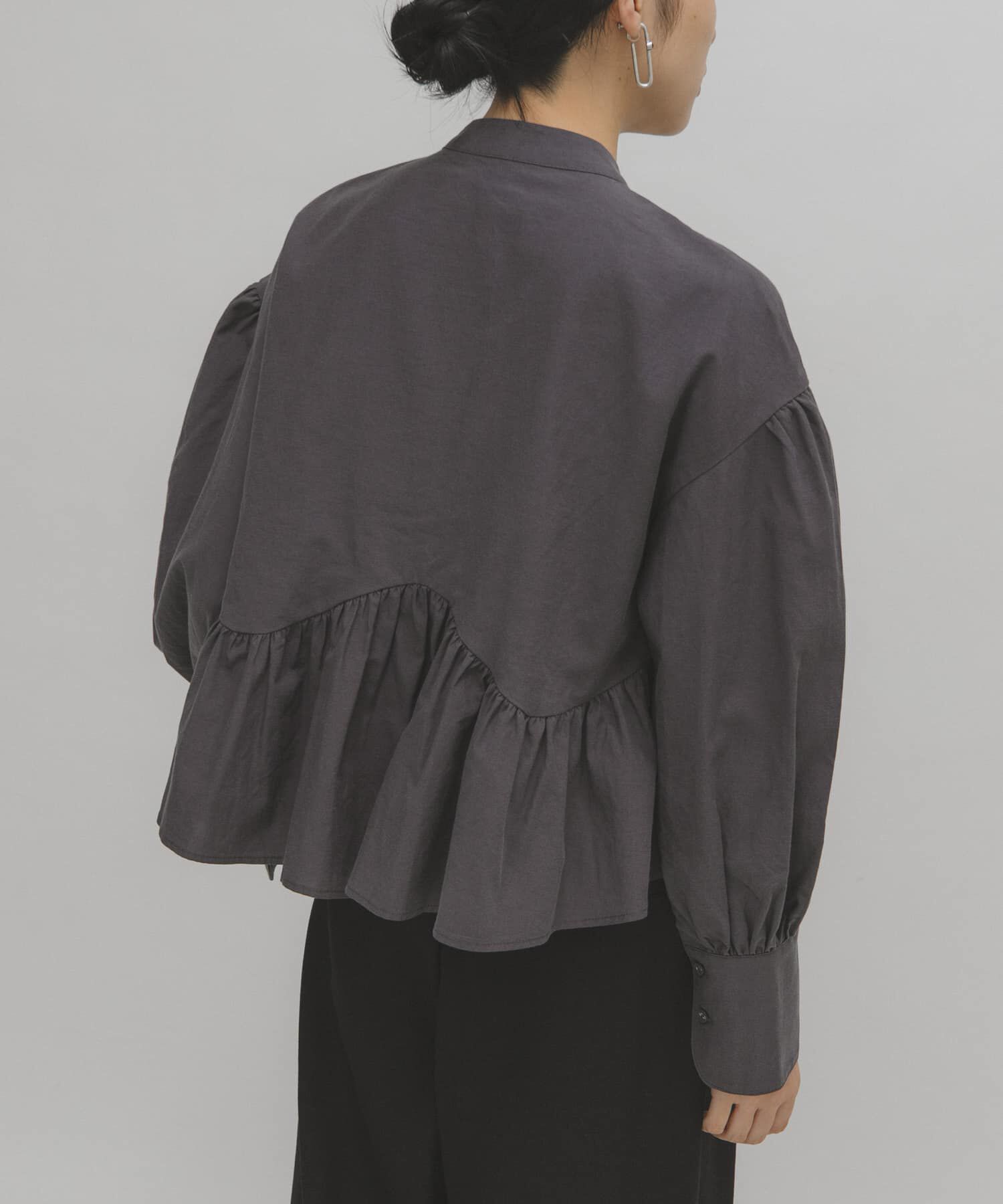  「アシンメトリースイッチングブラウス」|シャツ・ブラウス|