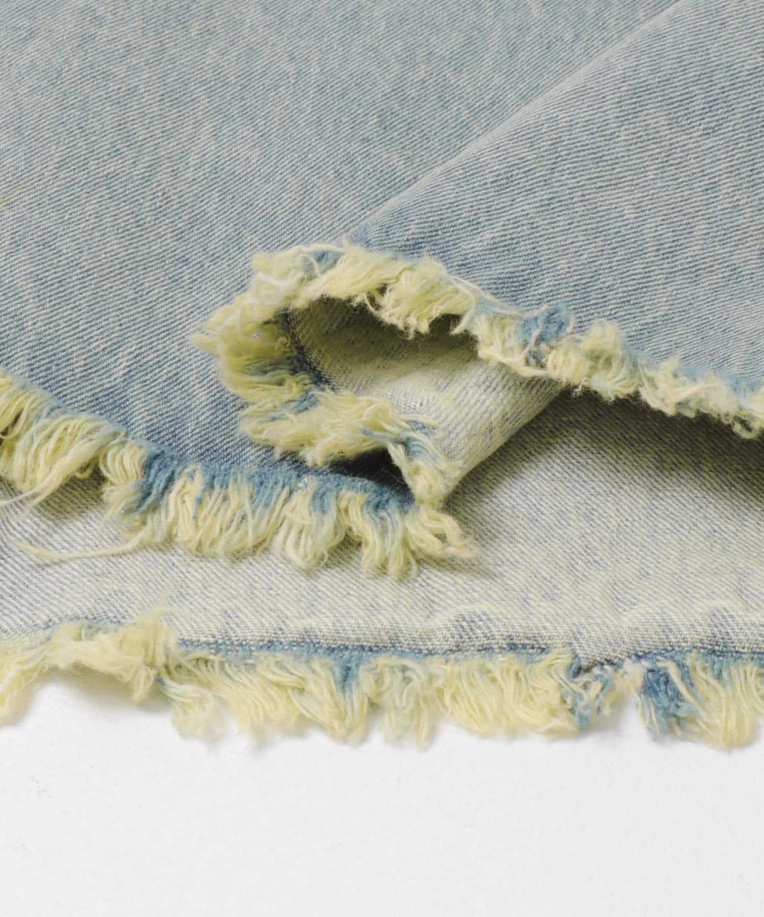  「アシメフリンジデニムスカート」|スカート|