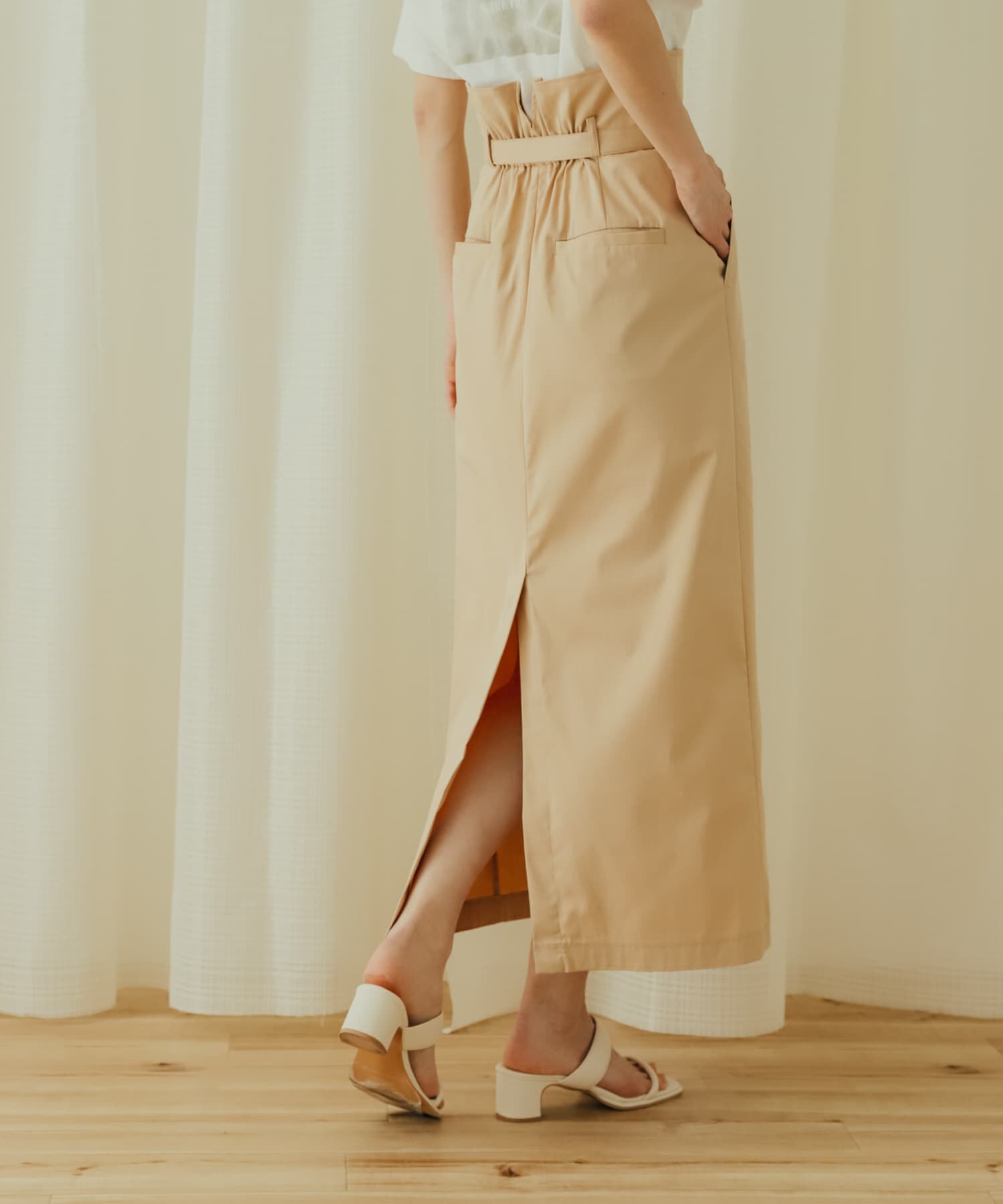 SENSE OF PLACE by URBAN RESEARCH「アシンメトリーハイウエストタイトスカート」|スカート|