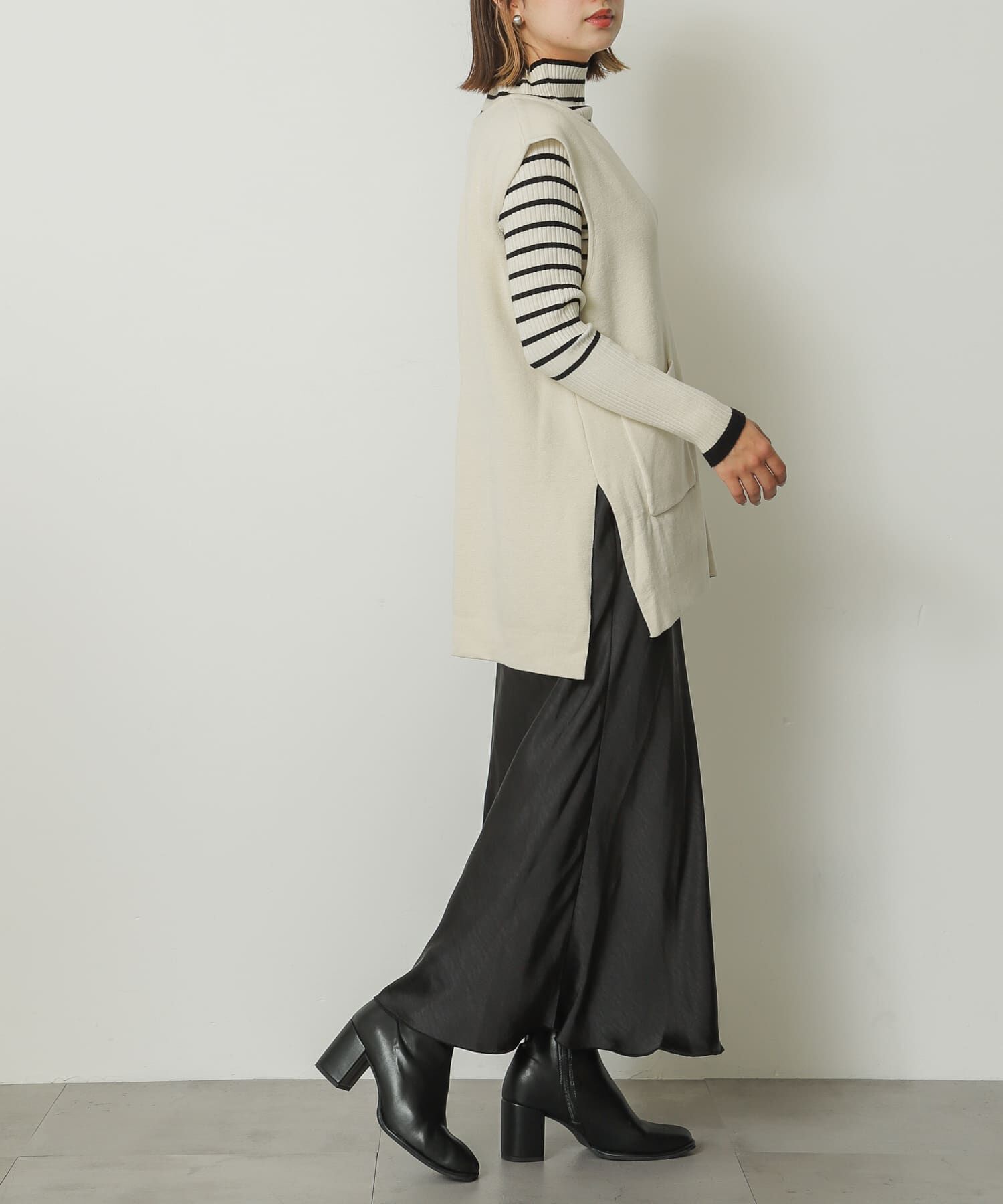 SENSE OF PLACE by URBAN RESEARCH「サテンナロースカート」|スカート|