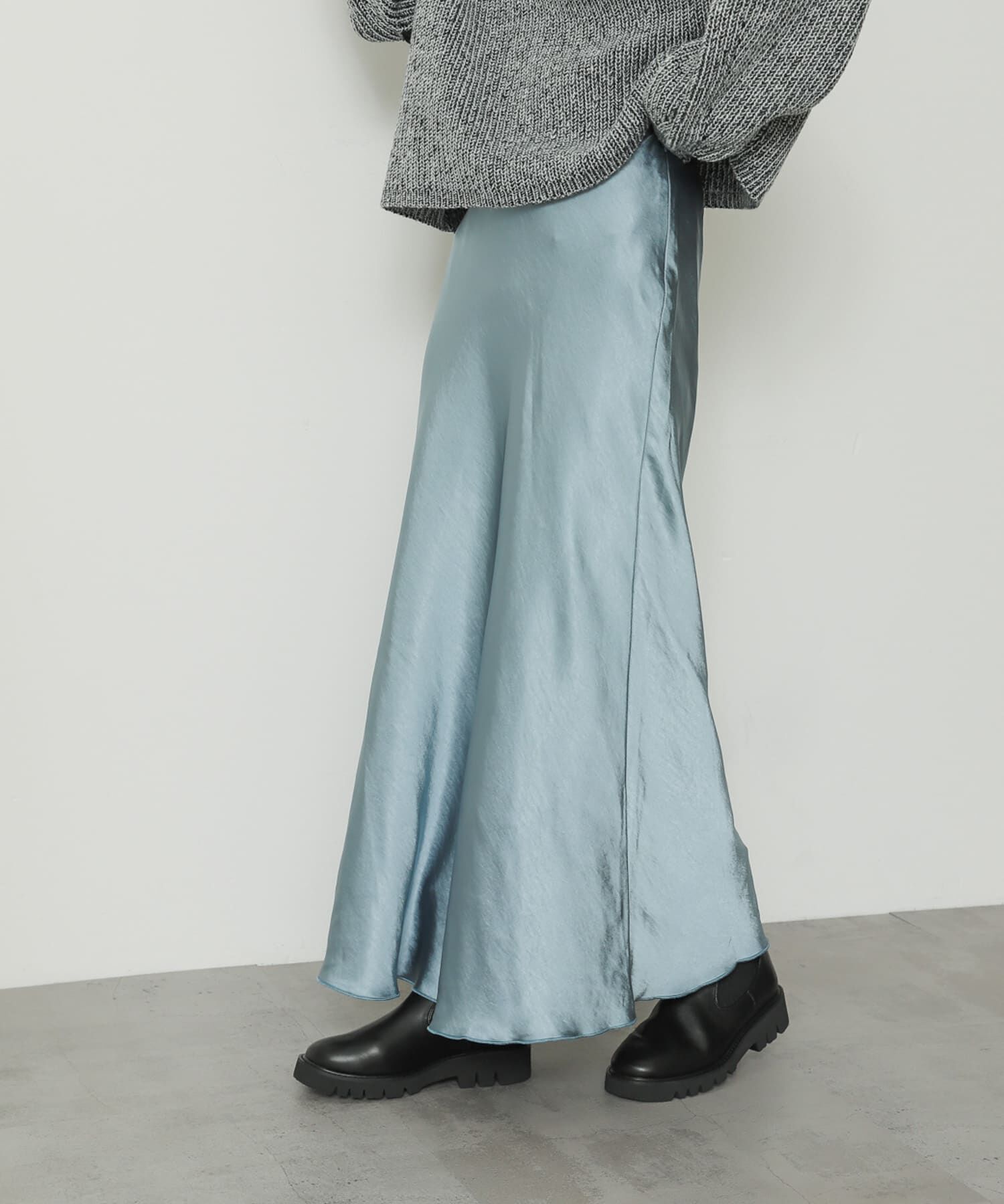 SENSE OF PLACE by URBAN RESEARCH「サテンナロースカート」|スカート|