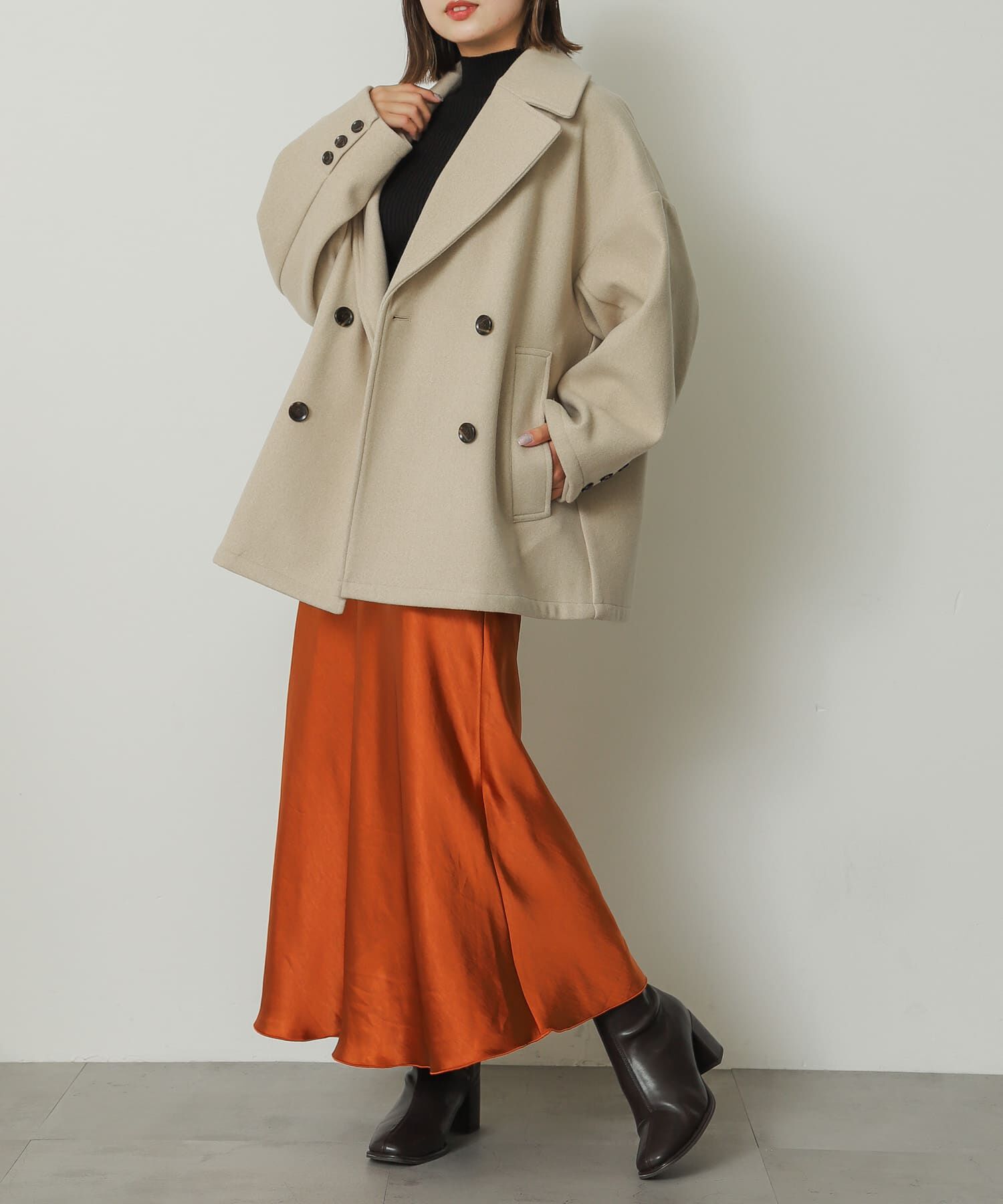 SENSE OF PLACE by URBAN RESEARCH「サテンナロースカート」|スカート|