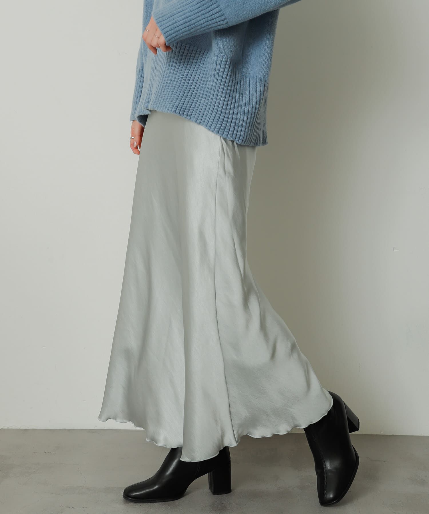 SENSE OF PLACE by URBAN RESEARCH「サテンナロースカート」|スカート|