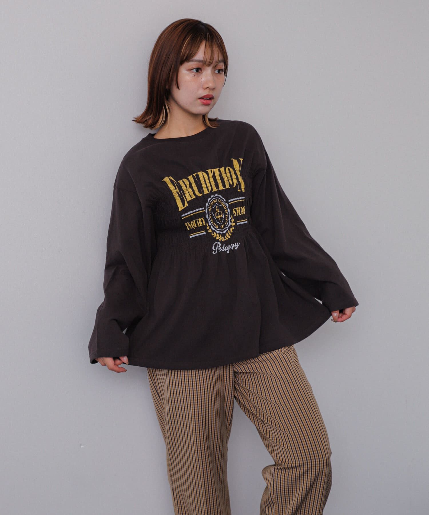 SENSE OF PLACE by URBAN RESEARCH「シャーリンググラフィックロングスリーブTシャツ」|Tシャツ・カットソー|