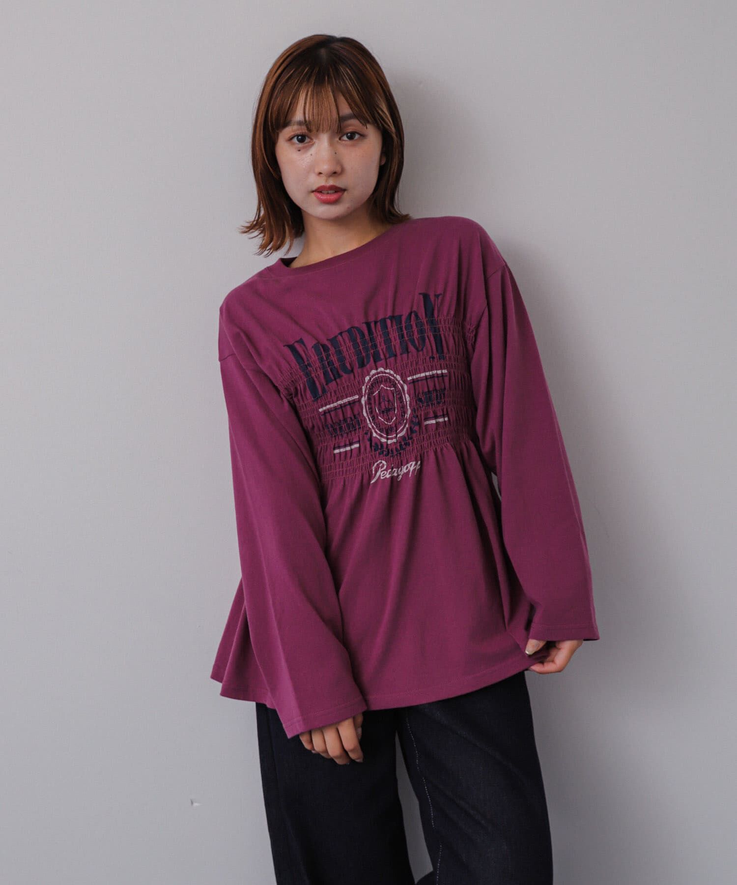 SENSE OF PLACE by URBAN RESEARCH「シャーリンググラフィックロングスリーブTシャツ」|Tシャツ・カットソー|