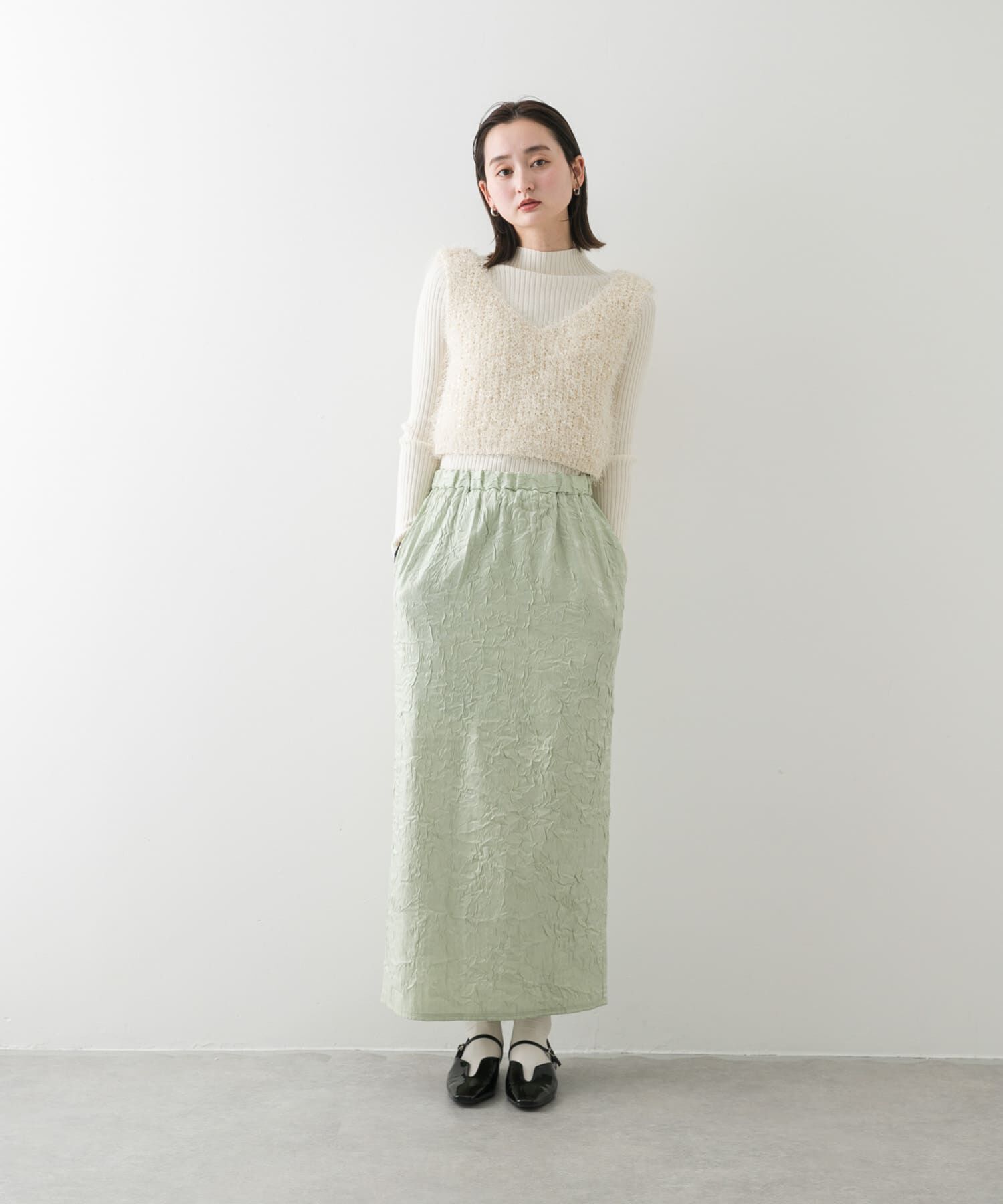 SENSE OF PLACE by URBAN RESEARCH「シャイニークリンクルイージースカート」|スカート|