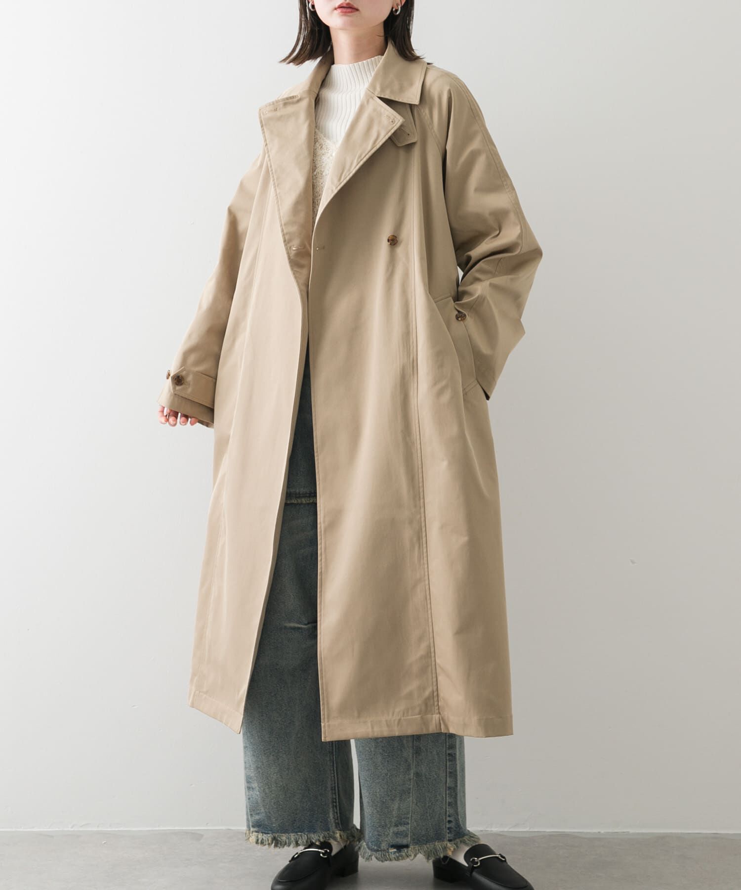 SENSE OF PLACE by URBAN RESEARCH「ラグラントレンチコート」|トレンチコート|ベージュ