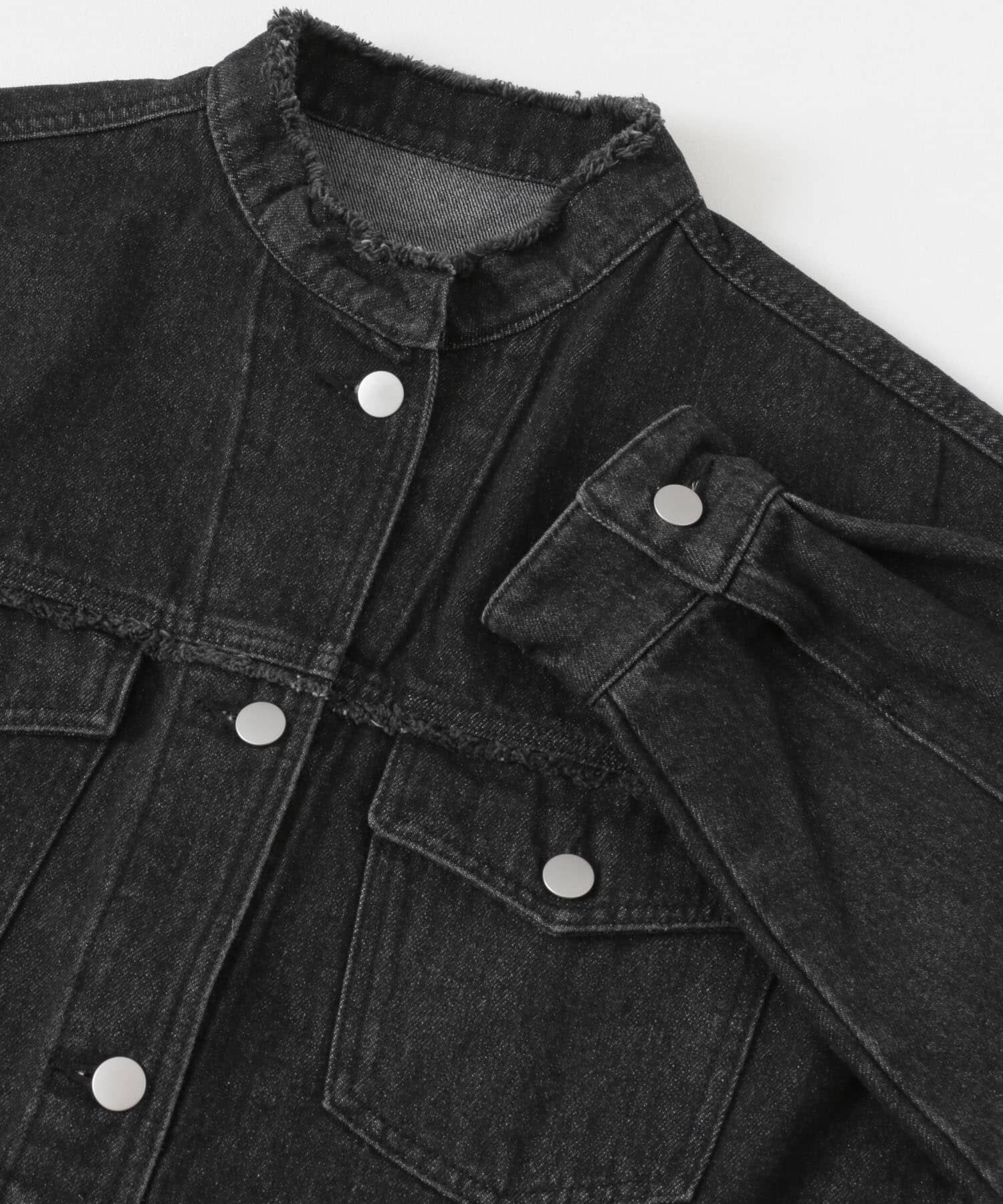 SENSE OF PLACE by URBAN RESEARCH「ルーズノーカラーデニムジャケット」|デニムジャケット|