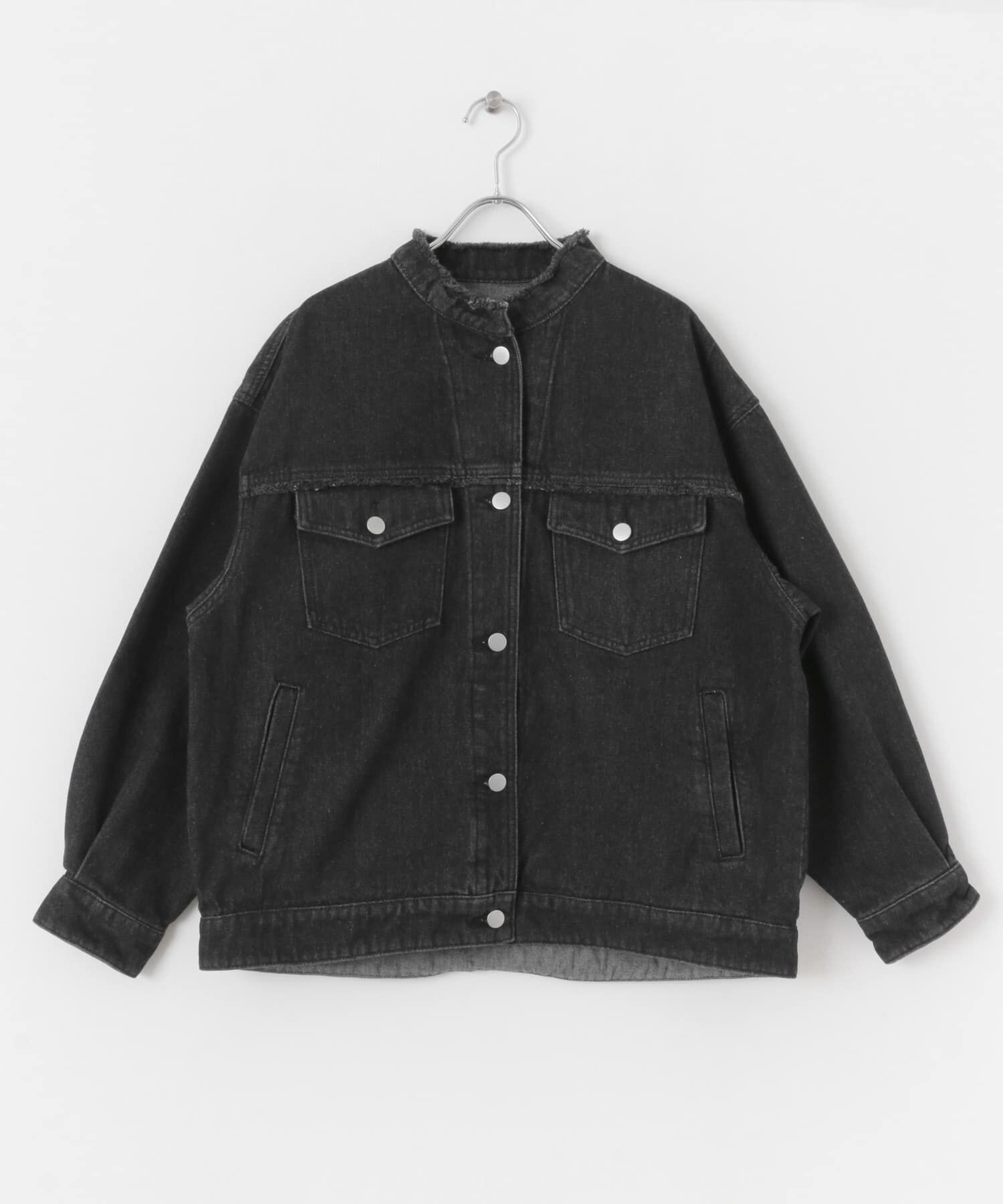 SENSE OF PLACE by URBAN RESEARCH「ルーズノーカラーデニムジャケット」|デニムジャケット|