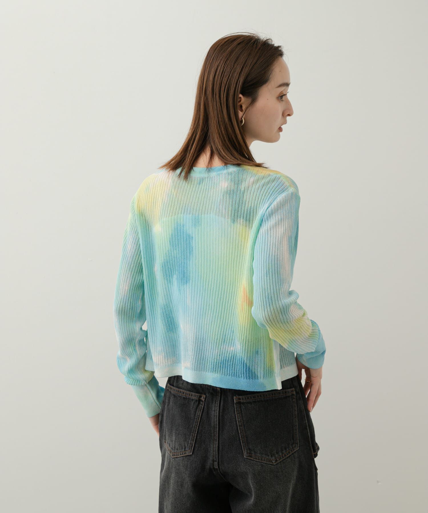 SENSE OF PLACE by URBAN RESEARCH「シアープリントクロップドカーディガン」|カーディガン|