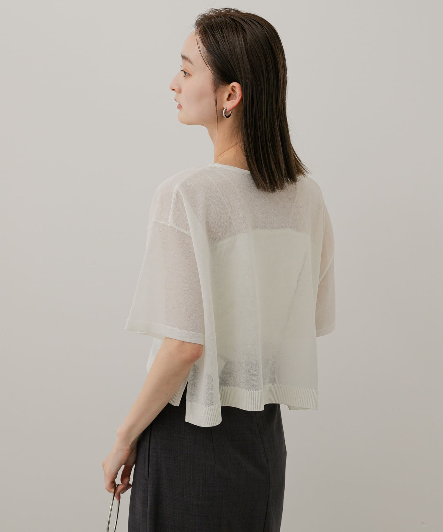 SENSE OF PLACE by URBAN RESEARCH「グラフィッククロップドセーター」|ニット・セーター|