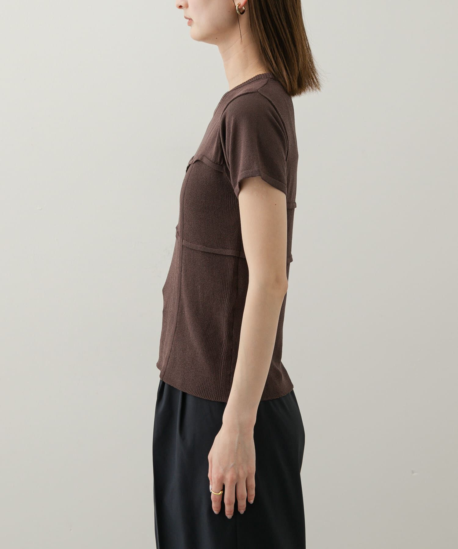 SENSE OF PLACE by URBAN RESEARCH「ビスチェデザインセーター(半袖)」|ニット・セーター|