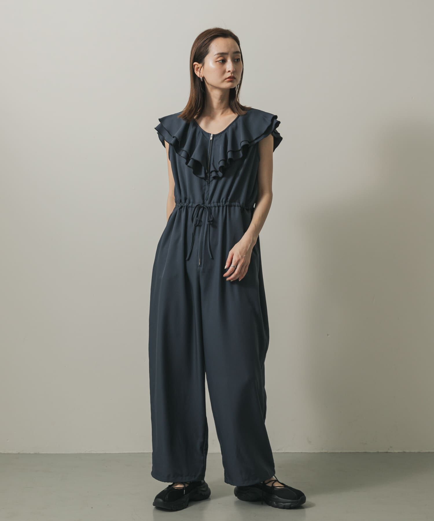 SENSE OF PLACE by URBAN RESEARCH「フリルオールインワン」|スカート|