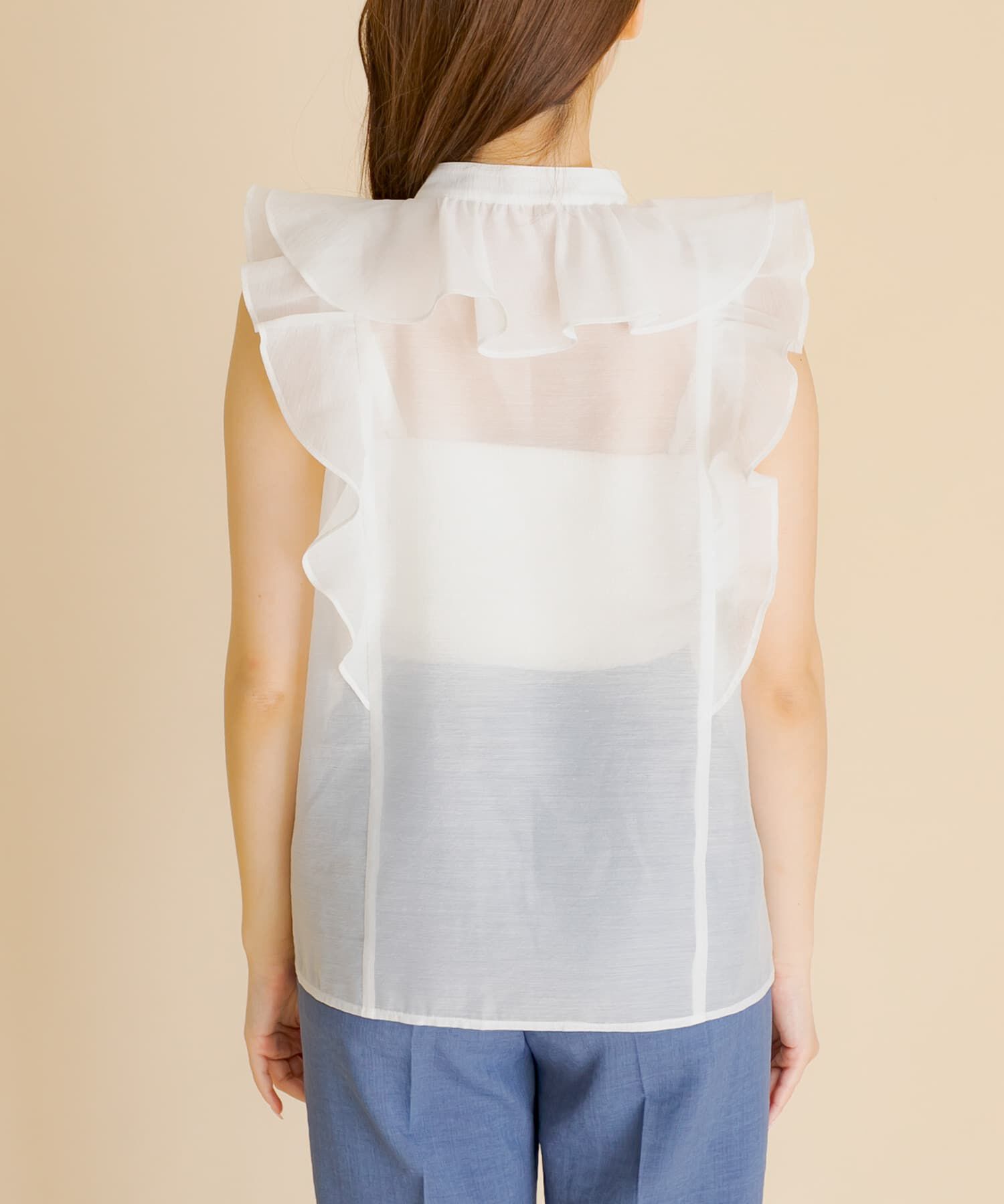 SENSE OF PLACE by URBAN RESEARCH「シアーラッフルブラウス」|シャツ・ブラウス|