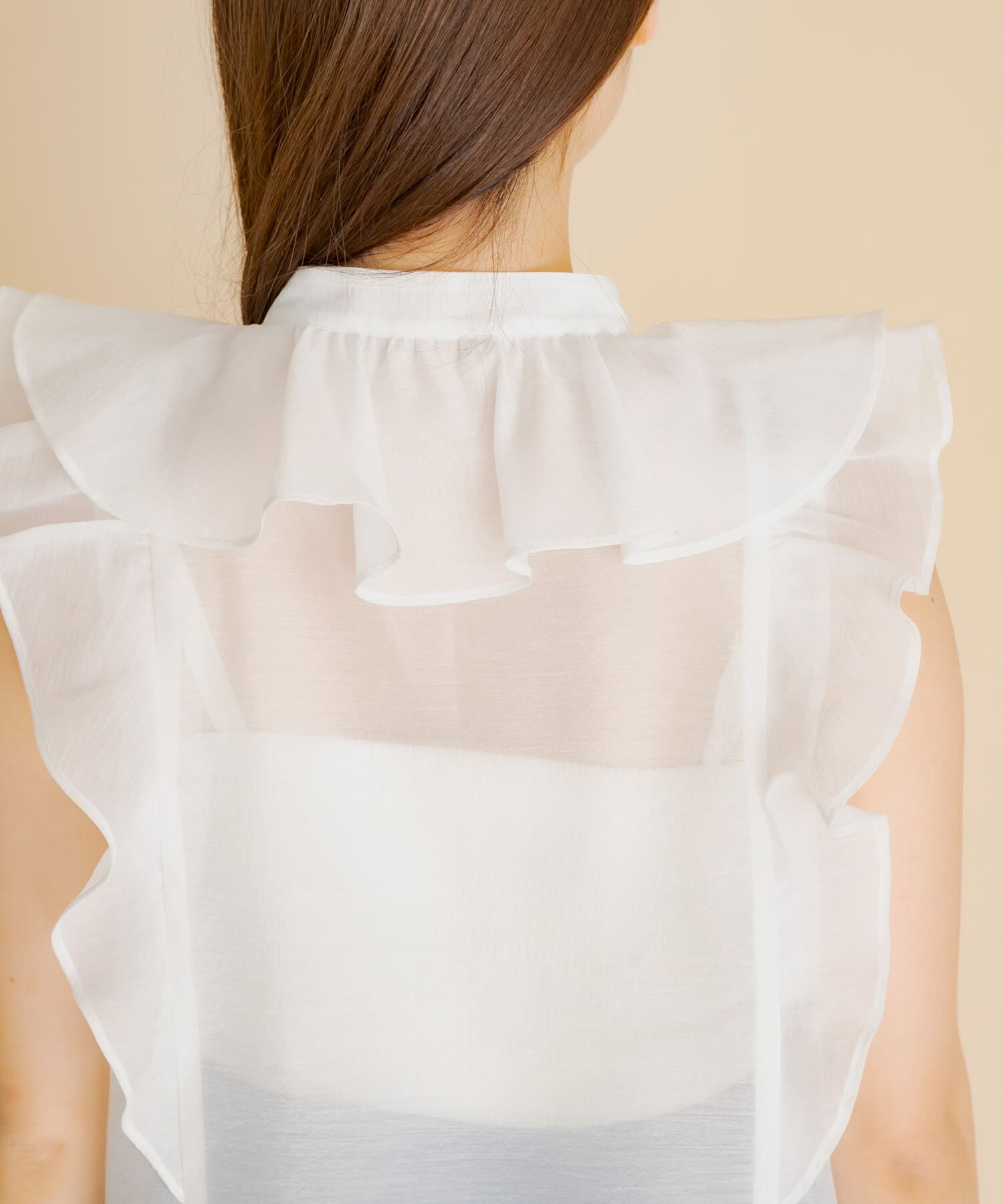 SENSE OF PLACE by URBAN RESEARCH「シアーラッフルブラウス」|シャツ・ブラウス|