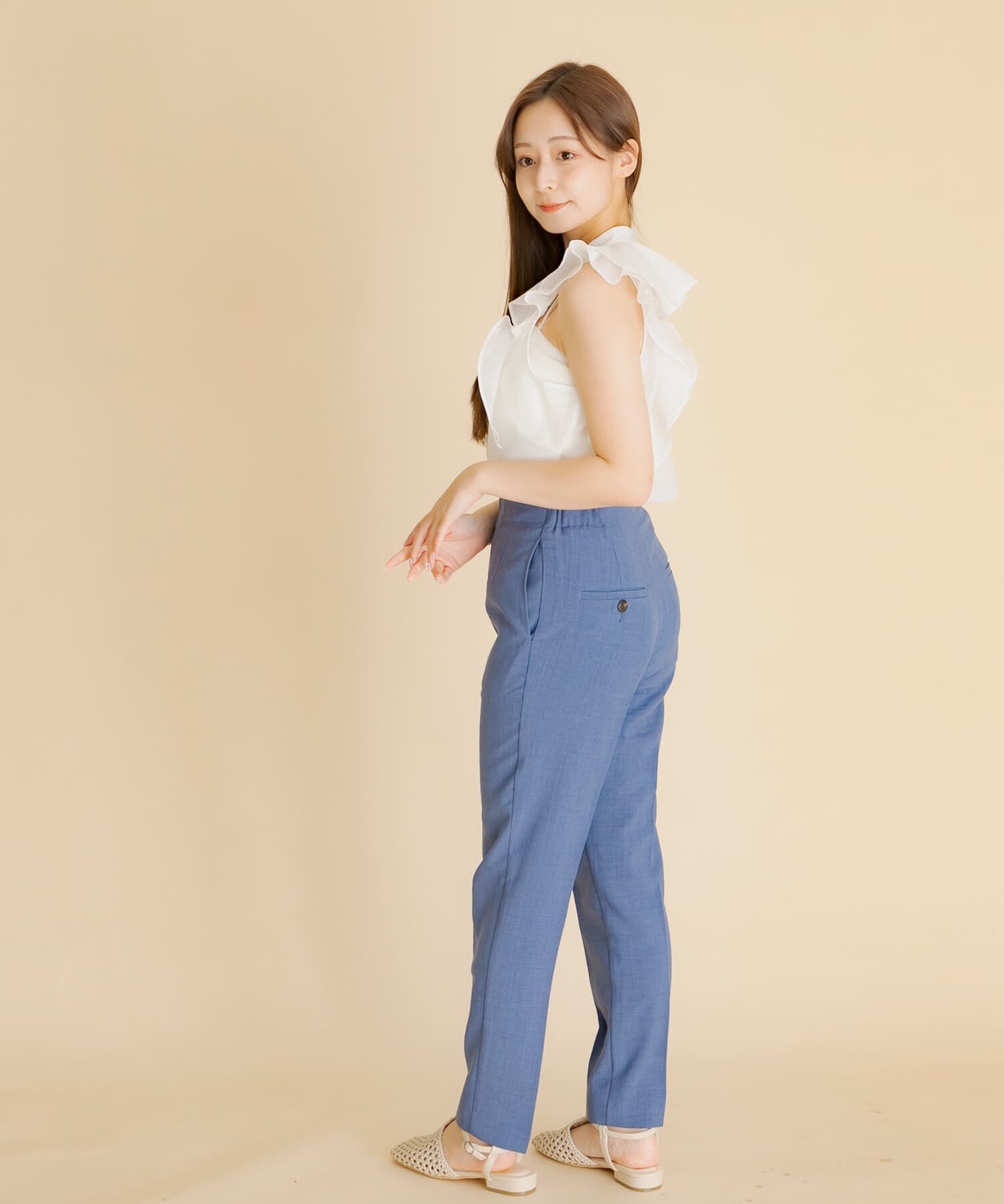 SENSE OF PLACE by URBAN RESEARCH「シアーラッフルブラウス」|シャツ・ブラウス|