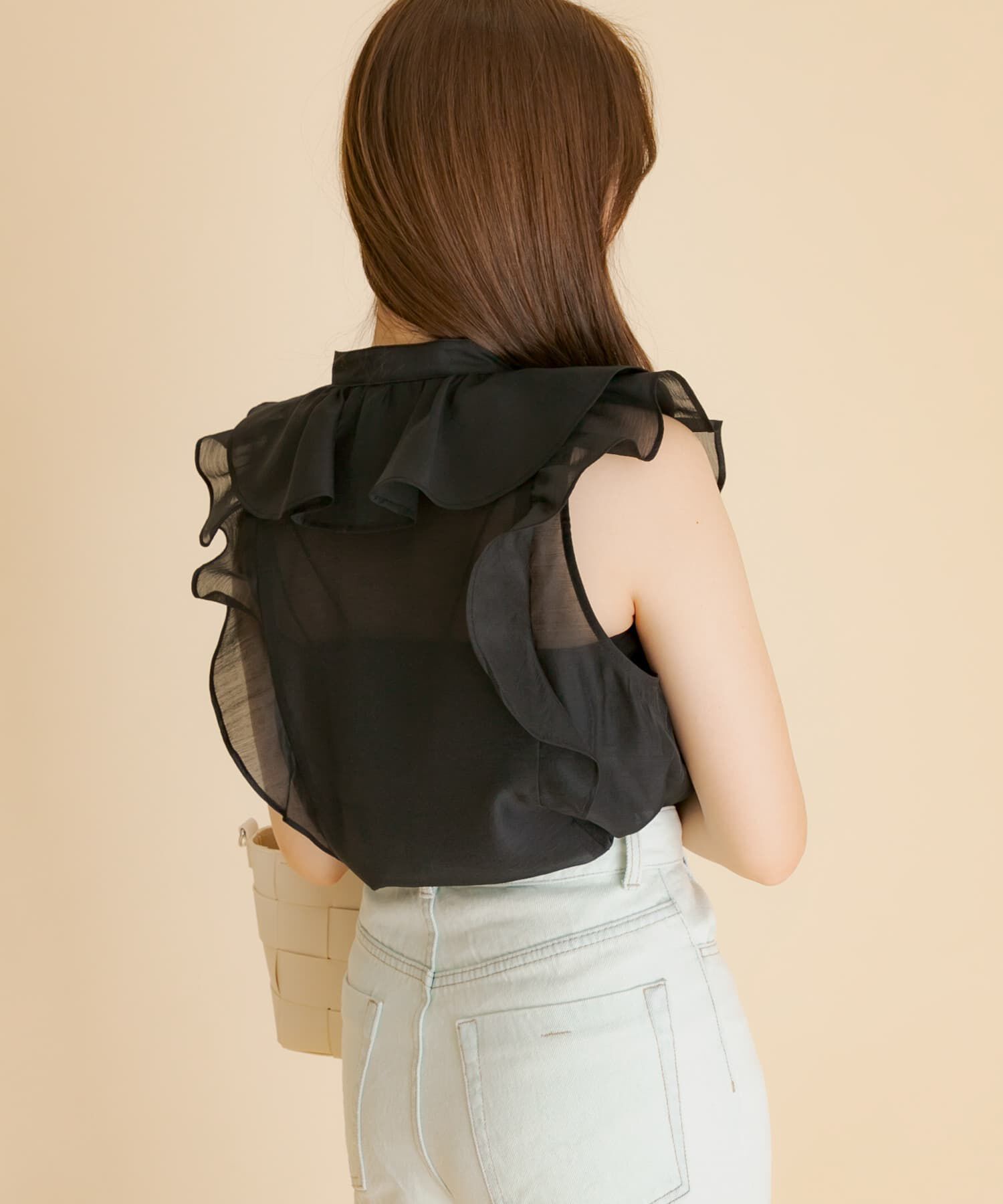 SENSE OF PLACE by URBAN RESEARCH「シアーラッフルブラウス」|シャツ・ブラウス|