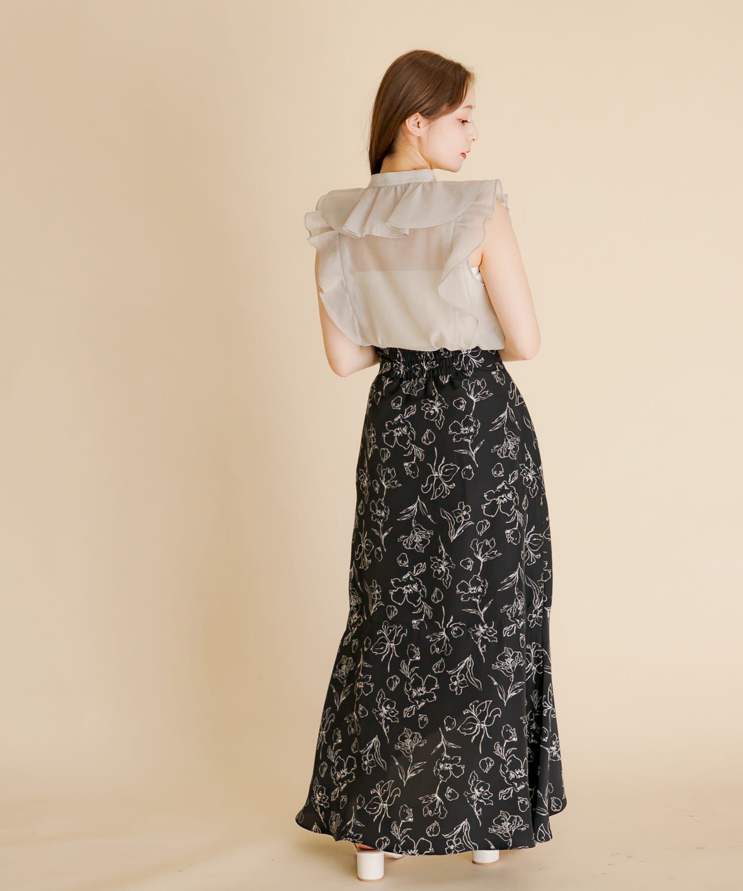 SENSE OF PLACE by URBAN RESEARCH「シアーラッフルブラウス」|シャツ・ブラウス|