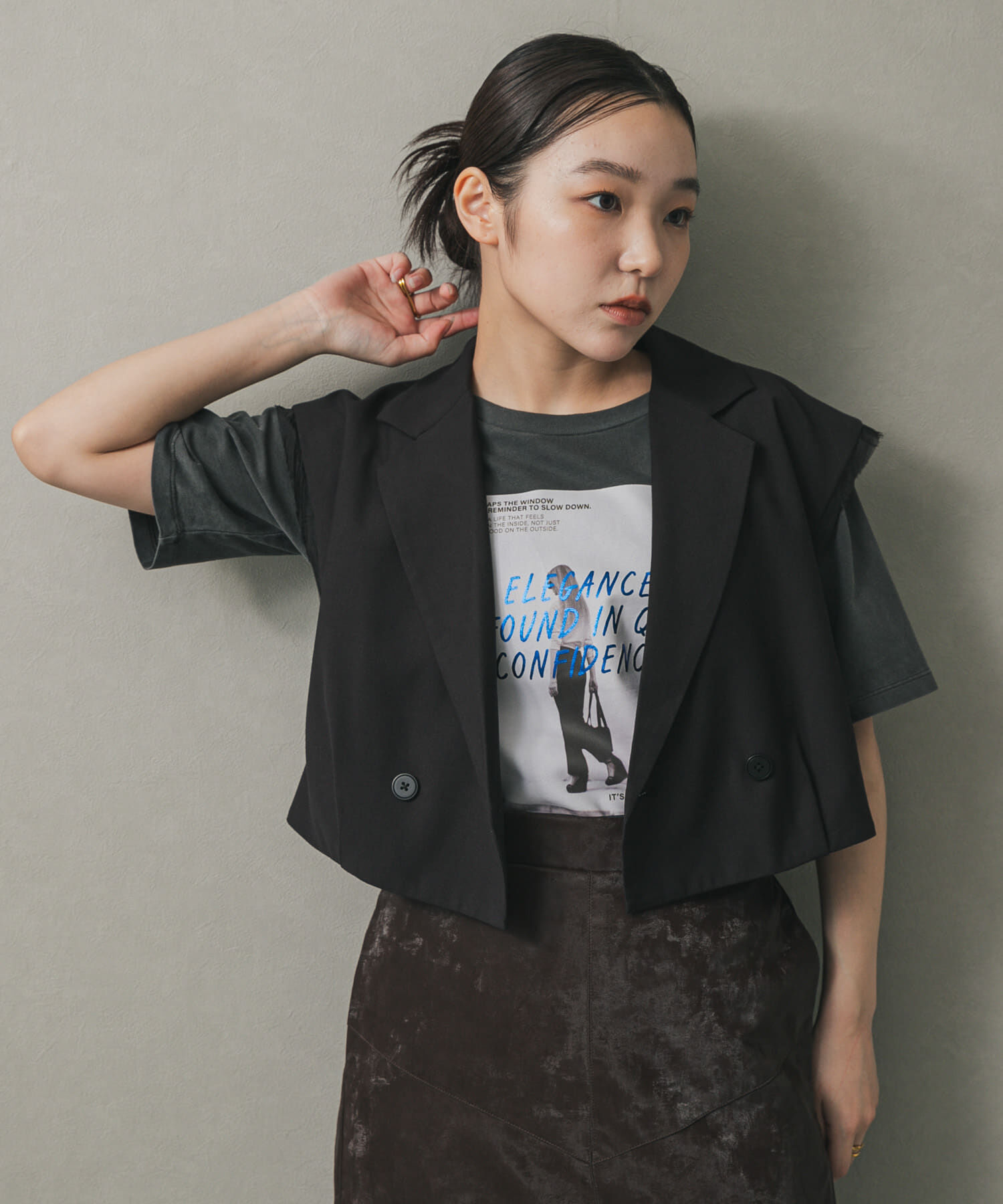 SENSE OF PLACE by URBAN RESEARCH「テーラードクロップドジレ」|ベスト・ジレ|