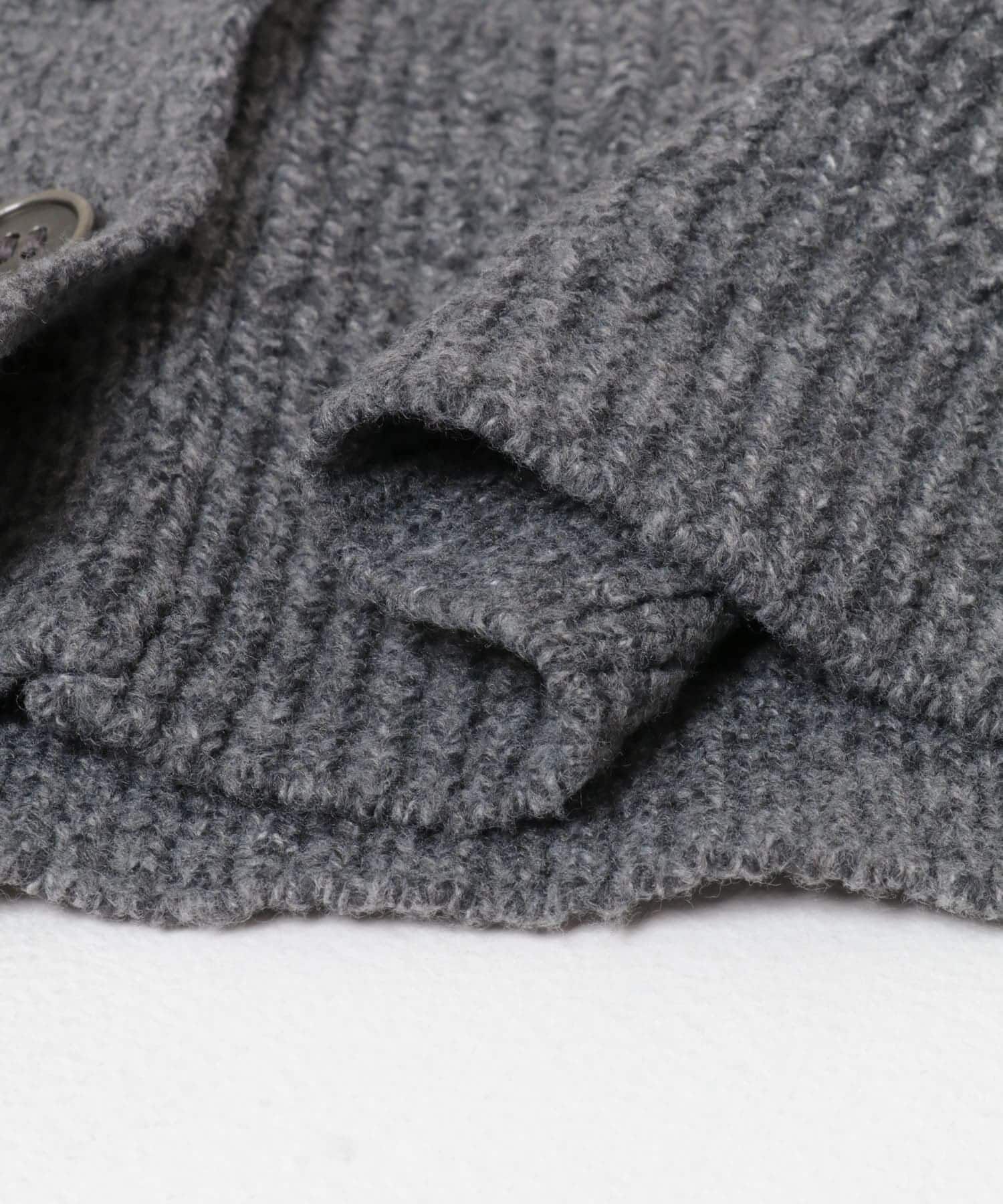 SENSE OF PLACE by URBAN RESEARCH「ニットショートジャケット」|ノーカラーコート|