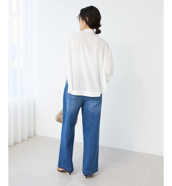  「《手洗い可能》リボンタイブラウス」|シャツ・ブラウス|