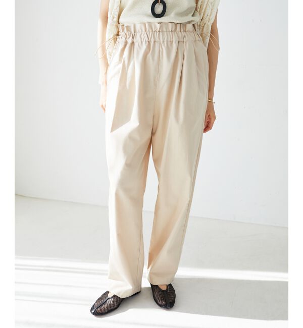 le.coeur blanc「《WEB限定アイテム》コットン麻ドロストイージーパンツ」|その他|