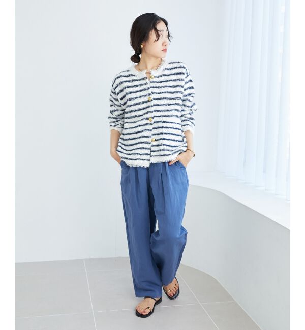 le.coeur blanc「《WEB限定アイテム》コットン麻ドロストイージーパンツ」|その他|