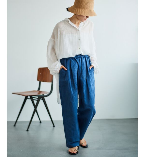 le.coeur blanc「《WEB限定アイテム》コットン麻ドロストイージーパンツ」|その他|