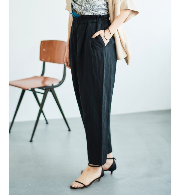 le.coeur blanc「《WEB限定アイテム》コットン麻ドロストイージーパンツ」|その他|