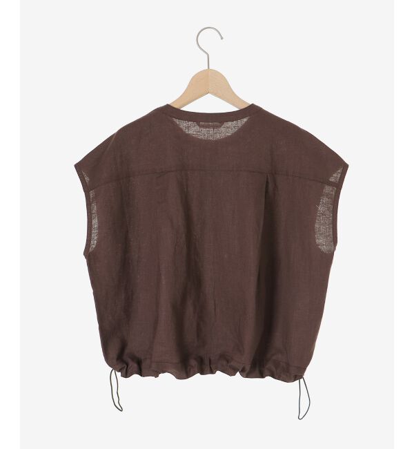  「《手洗い可能》コットン麻ノーカラーシャツジャケット」|ダウン|