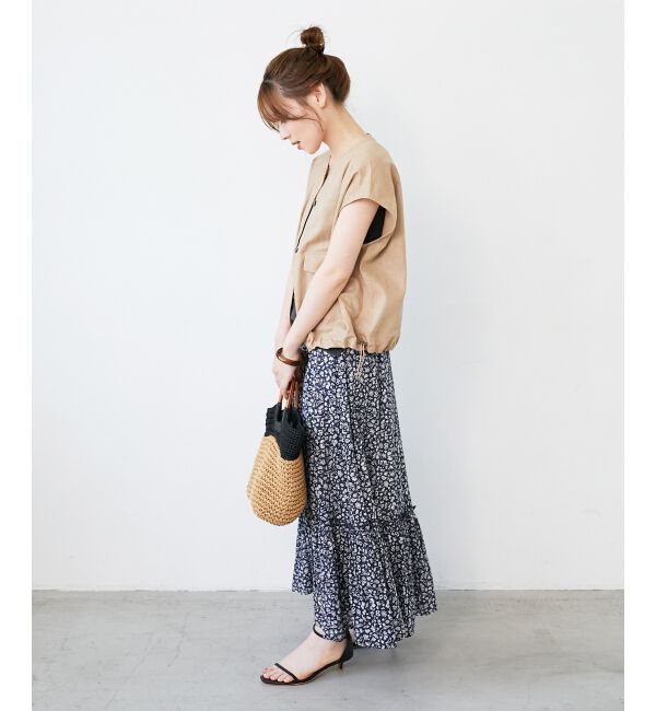  「《手洗い可能》コットン麻ノーカラーシャツジャケット」|ダウン|