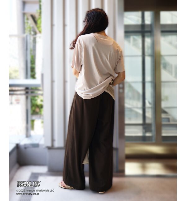  「【PEANUTS】ピグメントTシャツ」|Tシャツ・カットソー|