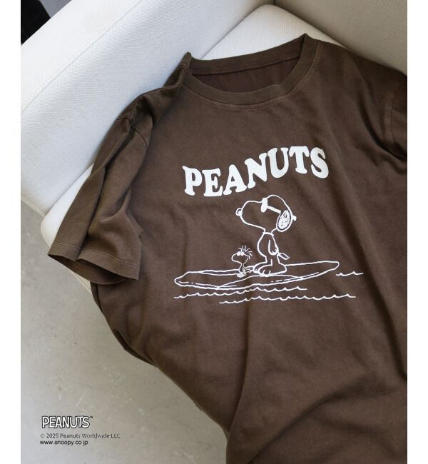  「【PEANUTS】ピグメントTシャツ」|Tシャツ・カットソー|