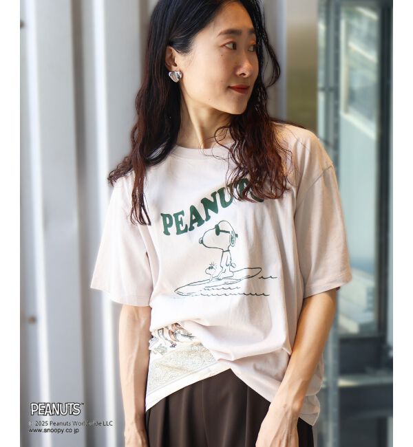  「【PEANUTS】ピグメントTシャツ」|Tシャツ・カットソー|
