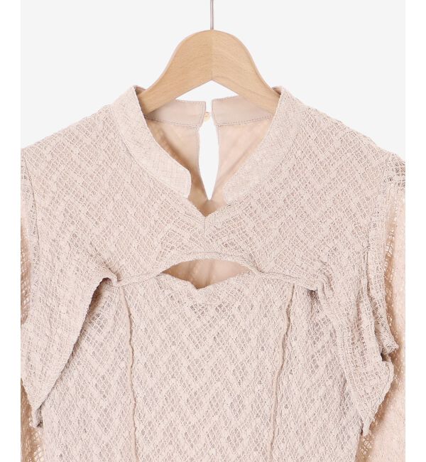 MAJESTICLEGON「ストレッチレースオープンワンピ」|ワンピース|