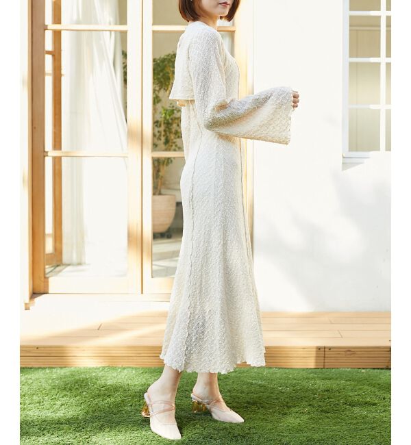 MAJESTICLEGON「ストレッチレースオープンワンピ」|ワンピース|