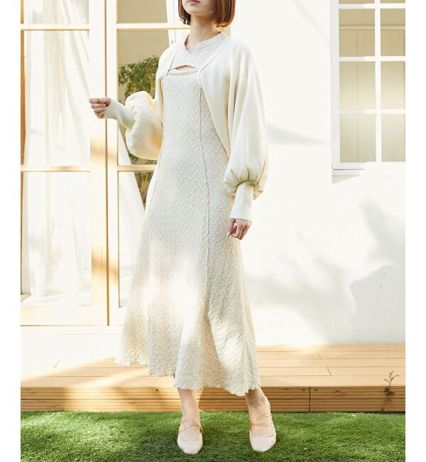 MAJESTICLEGON「ストレッチレースオープンワンピ」|ワンピース|