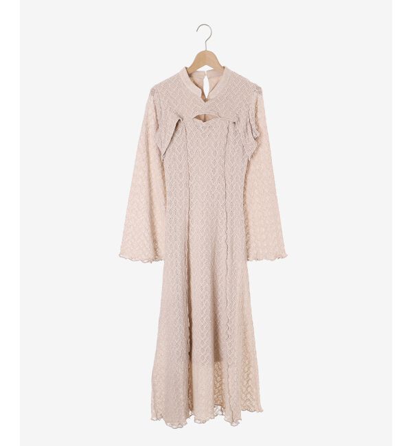 MAJESTICLEGON「ストレッチレースオープンワンピ」|ワンピース|